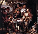 Jacob Jordaens Eating Man painting